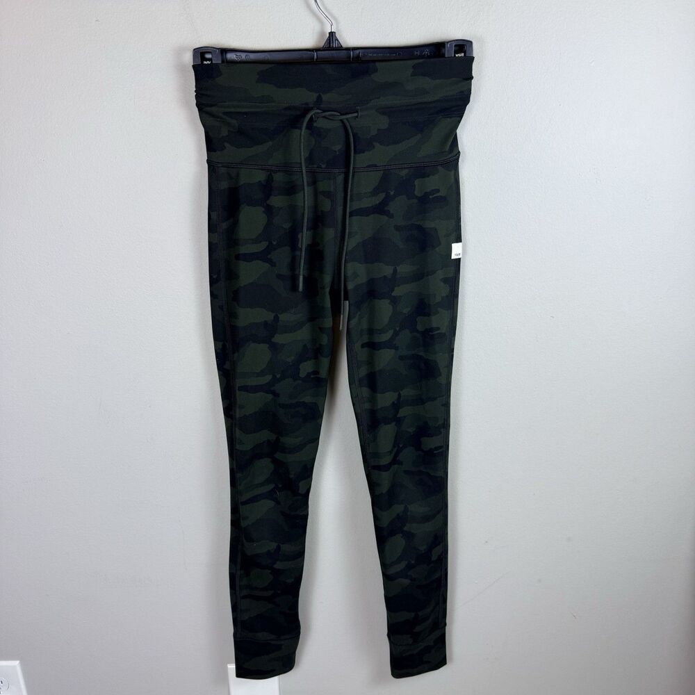 Vuori Joggers Women XSMALL? High Rise Daily Drawstring Pants Leggings Camo Green